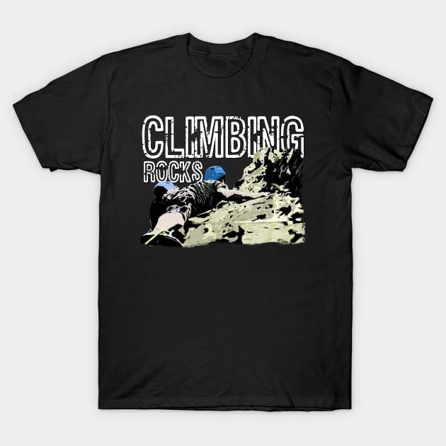 Vintage Rock Climbing T-Shirt by norules